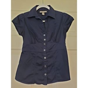 Banana Republic navy blouse